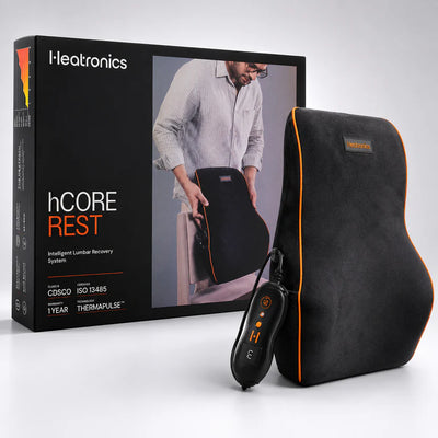 Heated Backrest for Office Chair & Back Pain | hCore Rest