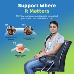 Executive Heated Backrest Cushion for Office Chair – Analog by Heatronics