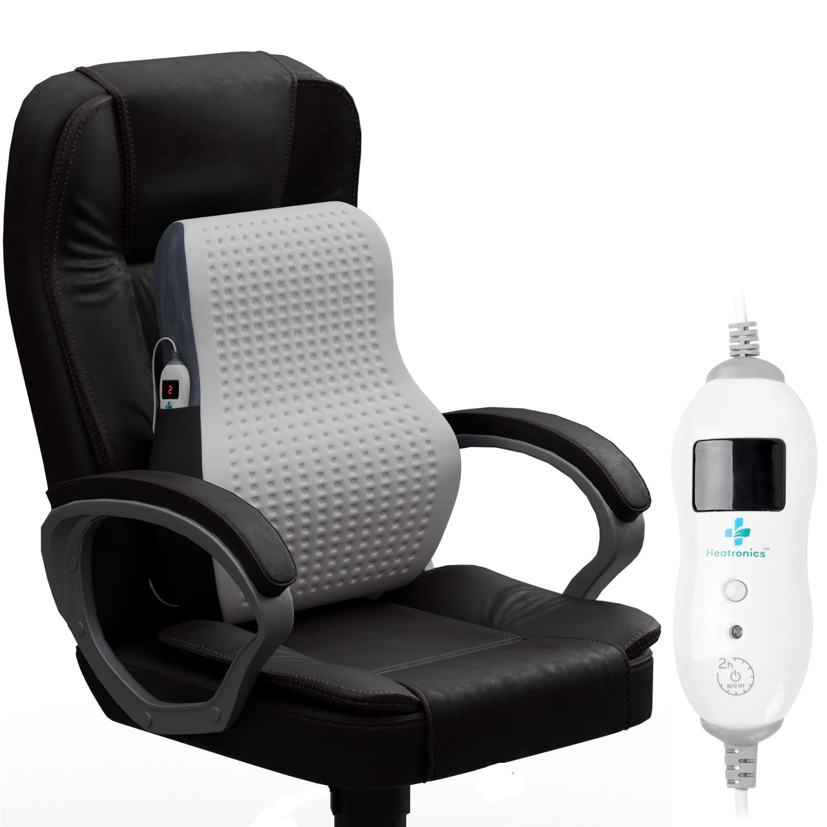 Executive Heated Backrest with Digital Control – Large Size, Heatronics