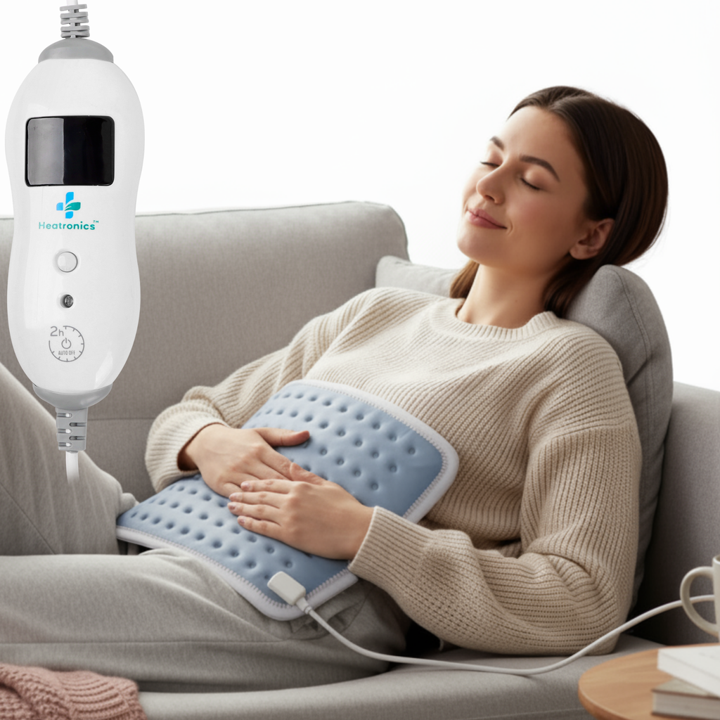 Heatronics digital heating pad for period cramps and back pain – regular size