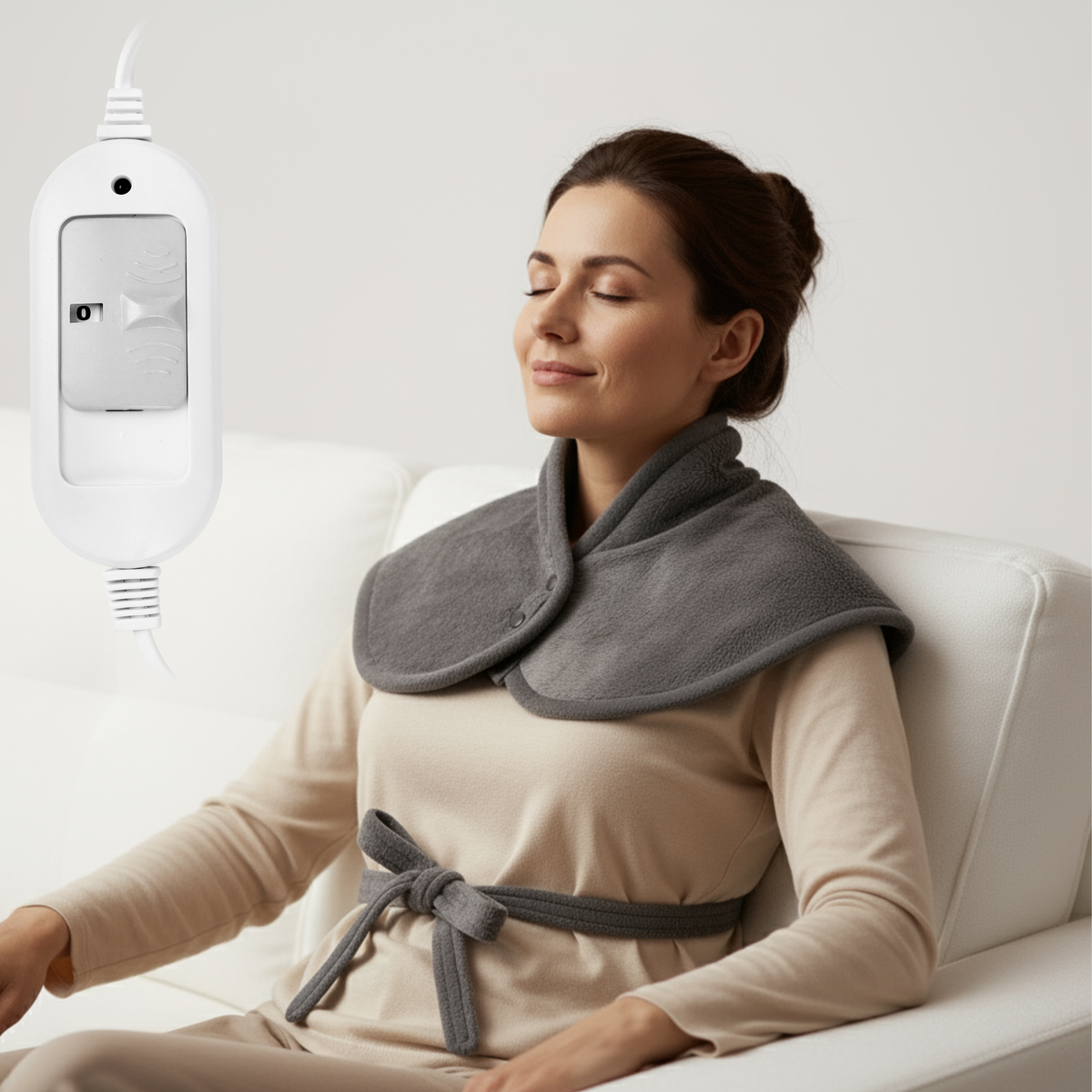 Cervical Heating Pad for Stiff Neck & Frozen Shoulder – Analog by Heatronics