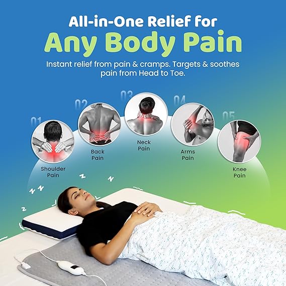 Single Bed Heating Blanket with Auto-Cutoff – Digital by Heatronics®