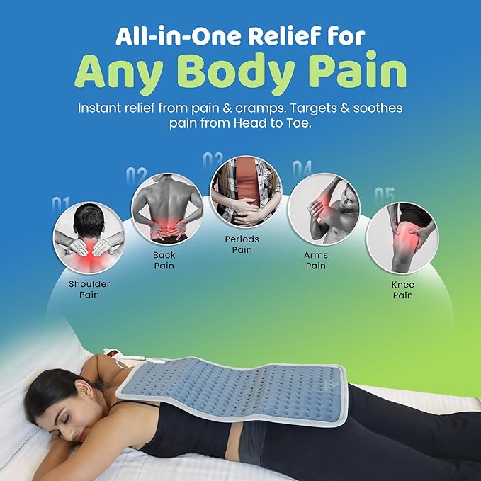 Extra Large Heating Pad for Full Body Relief – Digital by Heatronics