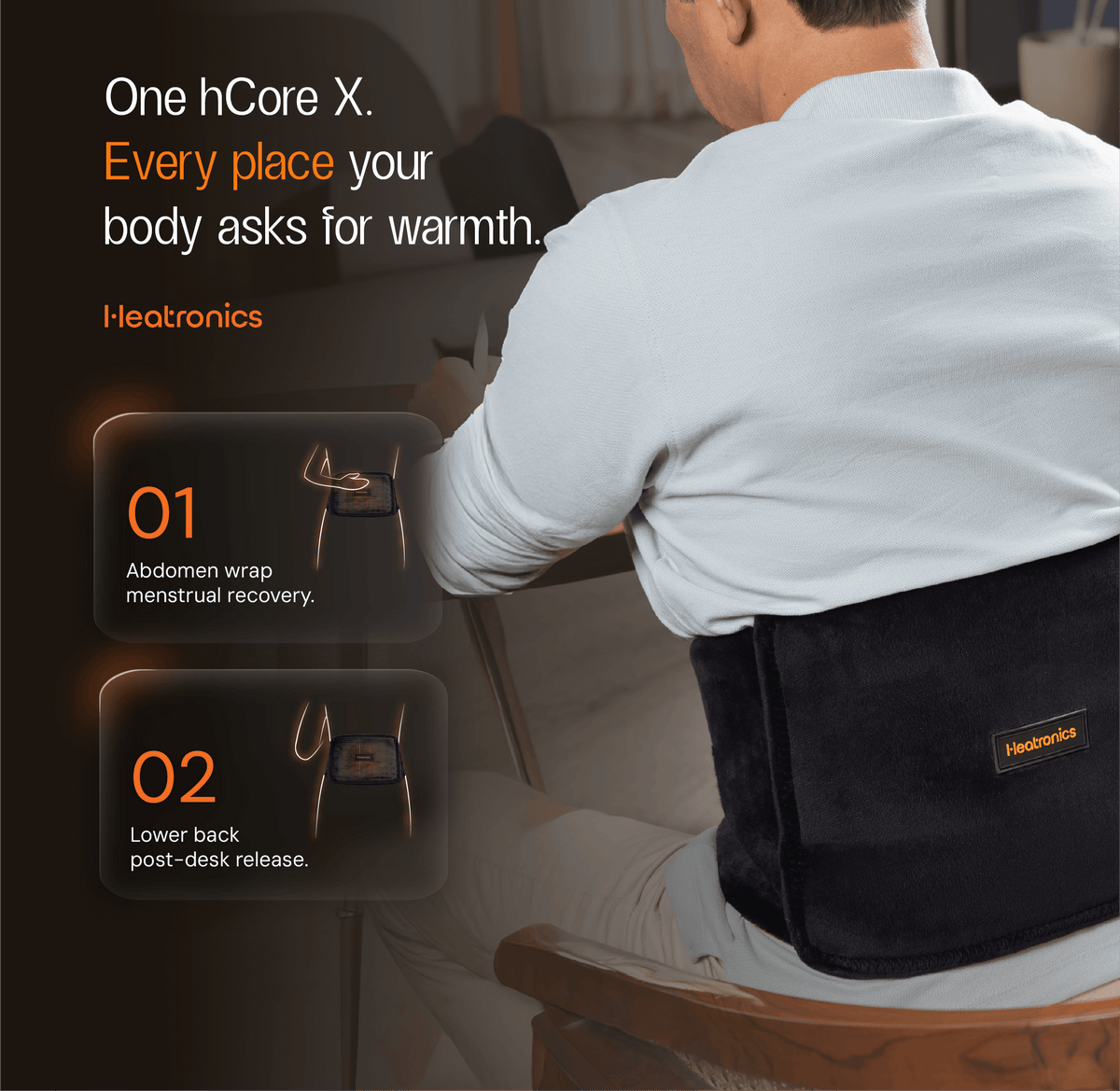 Heatronics hCore X heating pad for period pain (image 3)