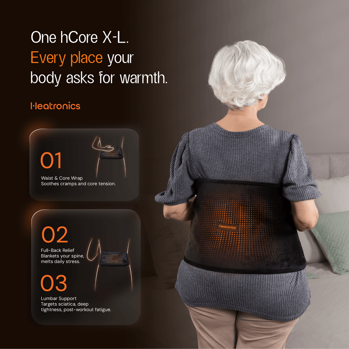 Heatronics hCore X-L heating pad for back pain (image 6)