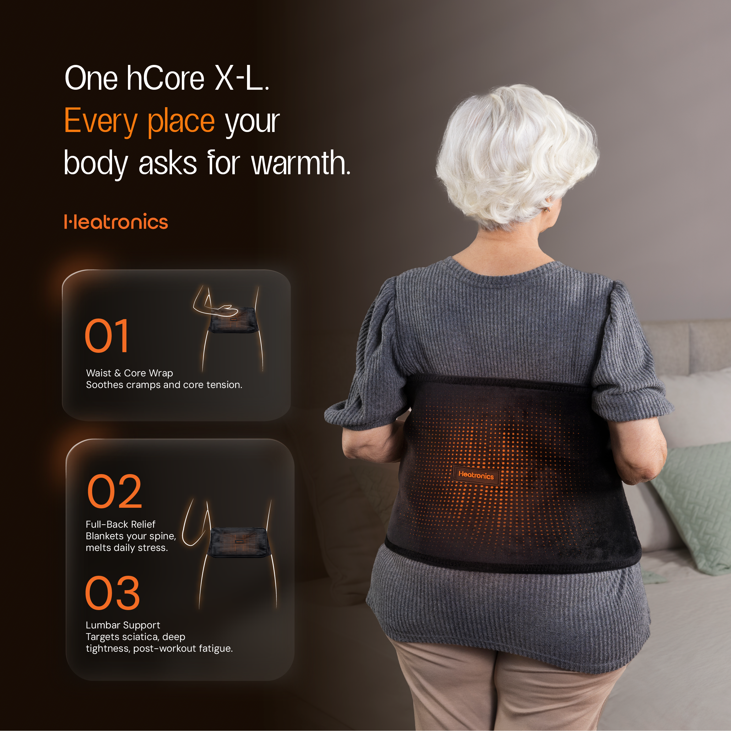 Heatronics hCore X-L heating pad for back pain (image 6)