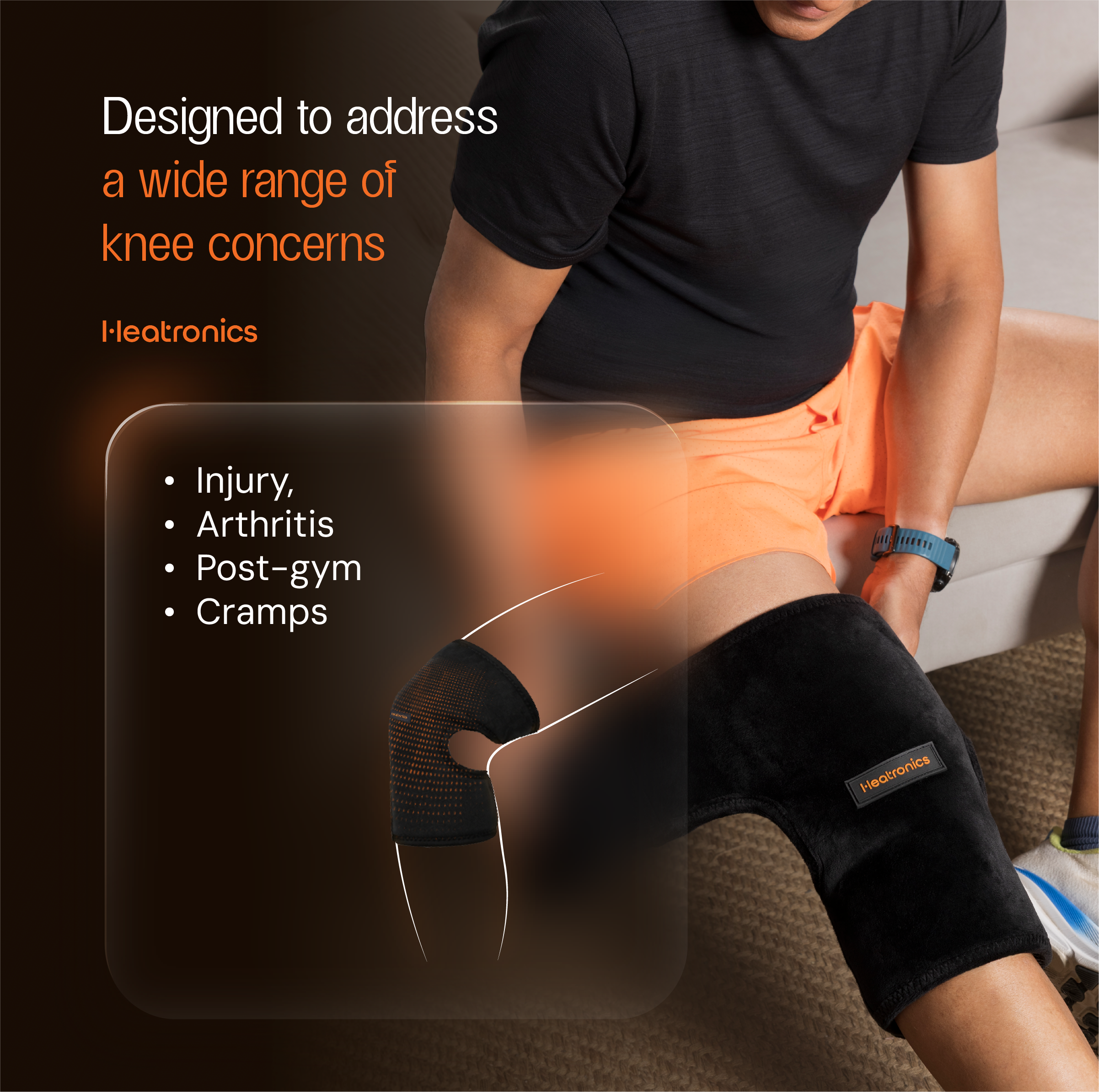 Heatronics hCore knee heating pad for arthritis and joint pain (image 4)