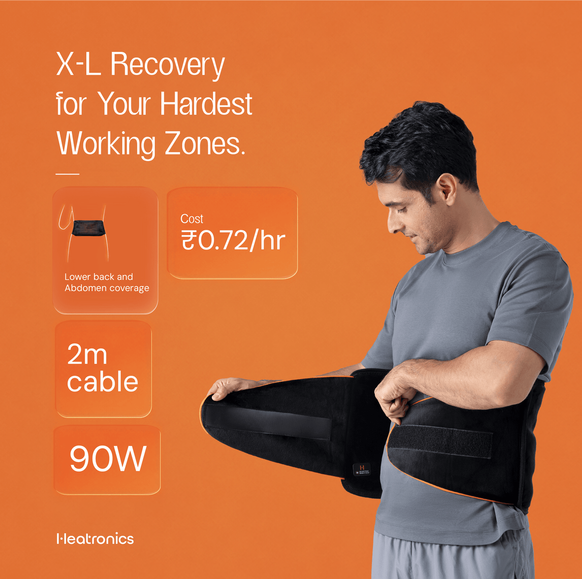 Heatronics hCore X-L heating pad for back pain (image 3)