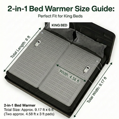 Double Bed Heating Blanket with Timer – Digital by Heatronics