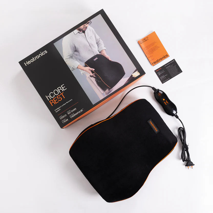 Heated Backrest for Office Chair & Back Pain | hCore Rest