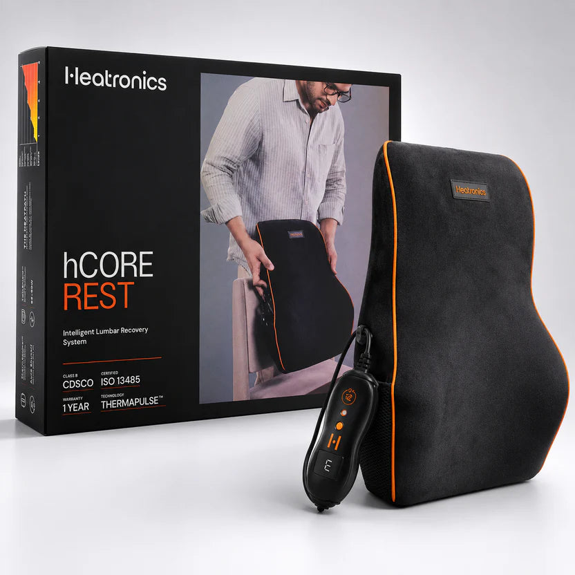Heated Backrest for Office Chair & Back Pain | hCore Rest