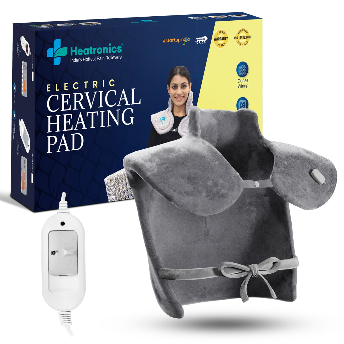Weighted Cervical Heating Pad (Analog/Grey)