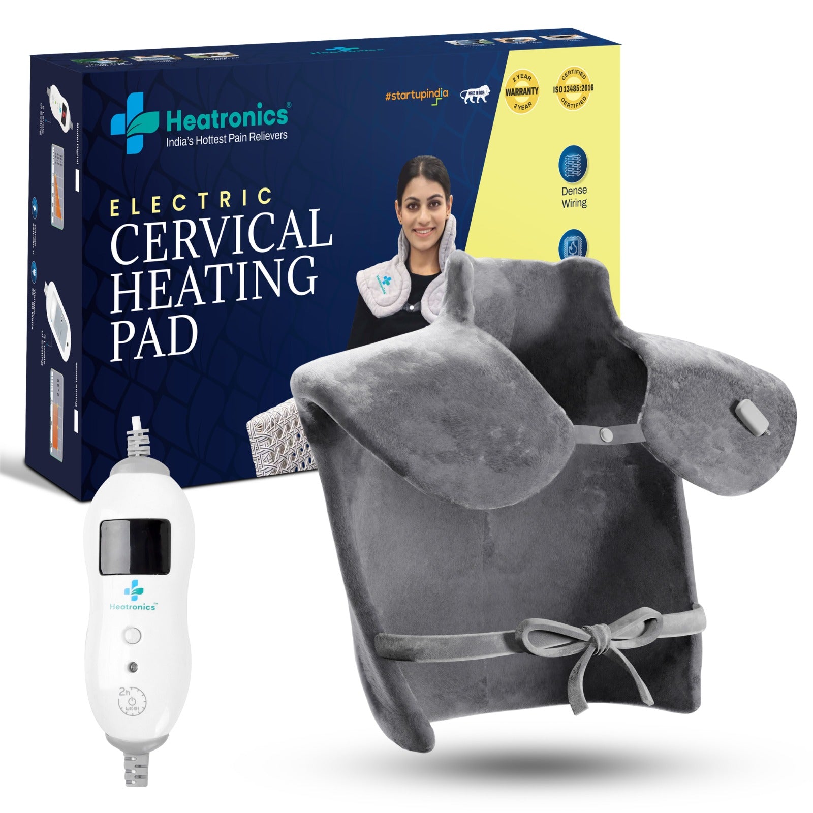 Cervical Heating Pad for Stiff Neck & Frozen Shoulder – Digital by Heatronics®