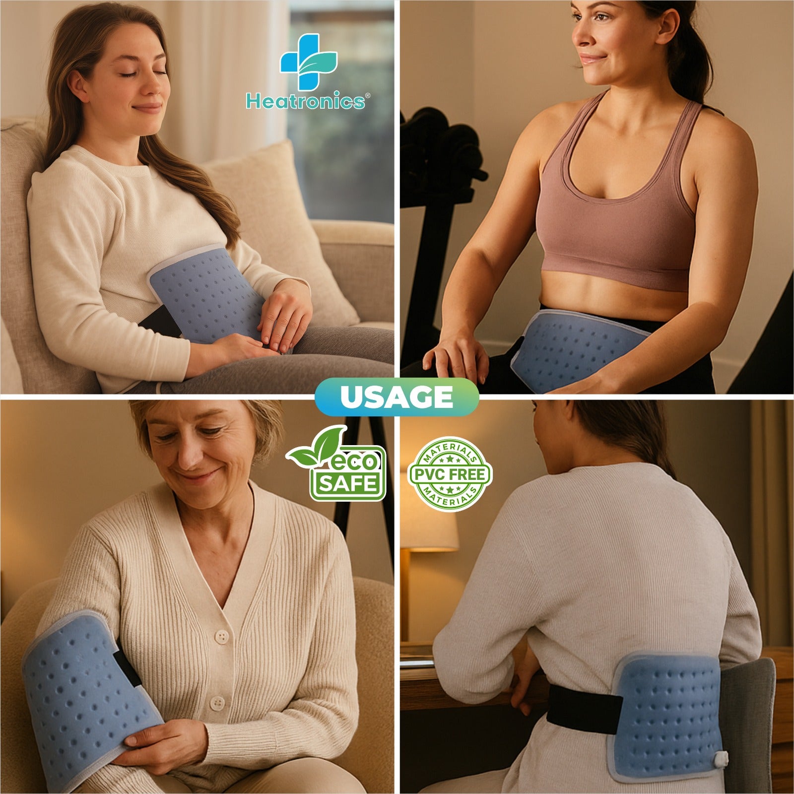 Heating Pad for Pain Relief – Regular Size, Analog by Heatronics®