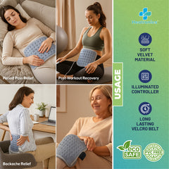 Heating Pad for Period & Back Pain – Regular Size, Digital by Heatronics®